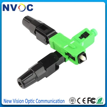

50Pcs/Bag,Embedded FTTH Fiber Optic Quick Connector FTTH SC/APC SM Fast Connector for CATV,(<=0.3dB),60mm