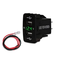 Urbanroad Auto 5v 3 1A 12v Dual Car USB Socket Voltmeter Adapter Waterproof Car Charger 3