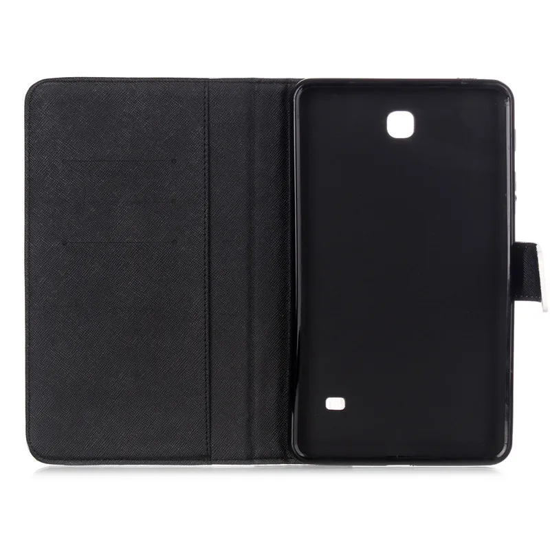 Smart Case For Samsung Galaxy Tab 4 7.0 T230 T231 T235 Cover Cartoon Tower PU Leather Silicone Stand Wallet Flip Tablet Cases  (28)