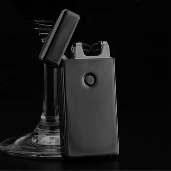 

Signature Custom Name USB Lighter Rechargeable knife electronic lighter Cigarette Plasma Personal Cigar Lighter Dual Arc Palse