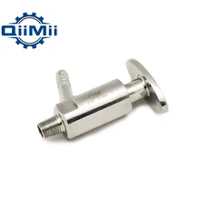 1/" /1/4" санитарный наконечник BSP тип резьбы для пищевой медицины эллиптический Пробоотборный клапан из нержавеющей стали SS304 зажим Пробоотборный клапан