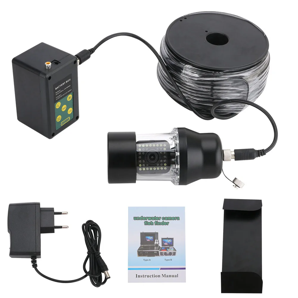Câmera de Vídeo Subaquática de Pesca Graus de Rotação da Câmera à Prova Polegada Gravador m Fish Finder Ip68 38 Leds 360 d' Água 9 Dvr 20 8 Cheap Câmeras de vigilância