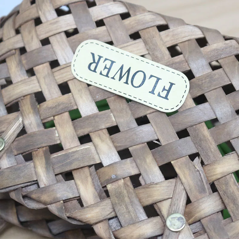 Садовый стиль DIY плетеная корзина для цветов дома свадьбы искусственный цветок украшение на стену ручной работы бамбуковая корзина для цветов 1 шт