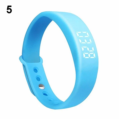 Модные мужские Wo мужские s Смарт наручные часы Шагомер W5 шаги счетчик калорий отслеживание спортивный браслет - Цвет: Синий