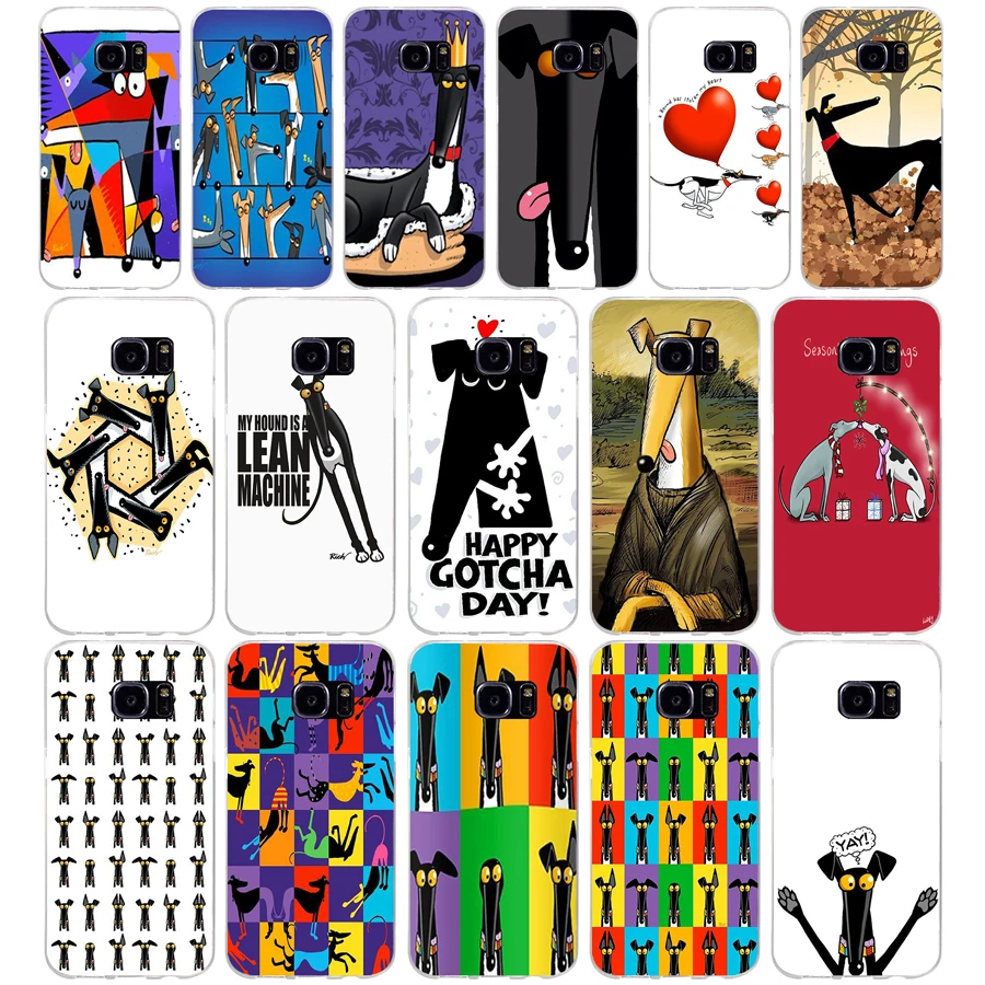 

139AQ Greyhound Semaphore Soft TPU Silicone Cover Case for samsung Galaxy s6 s6 s7 edge s8 s9 plus case