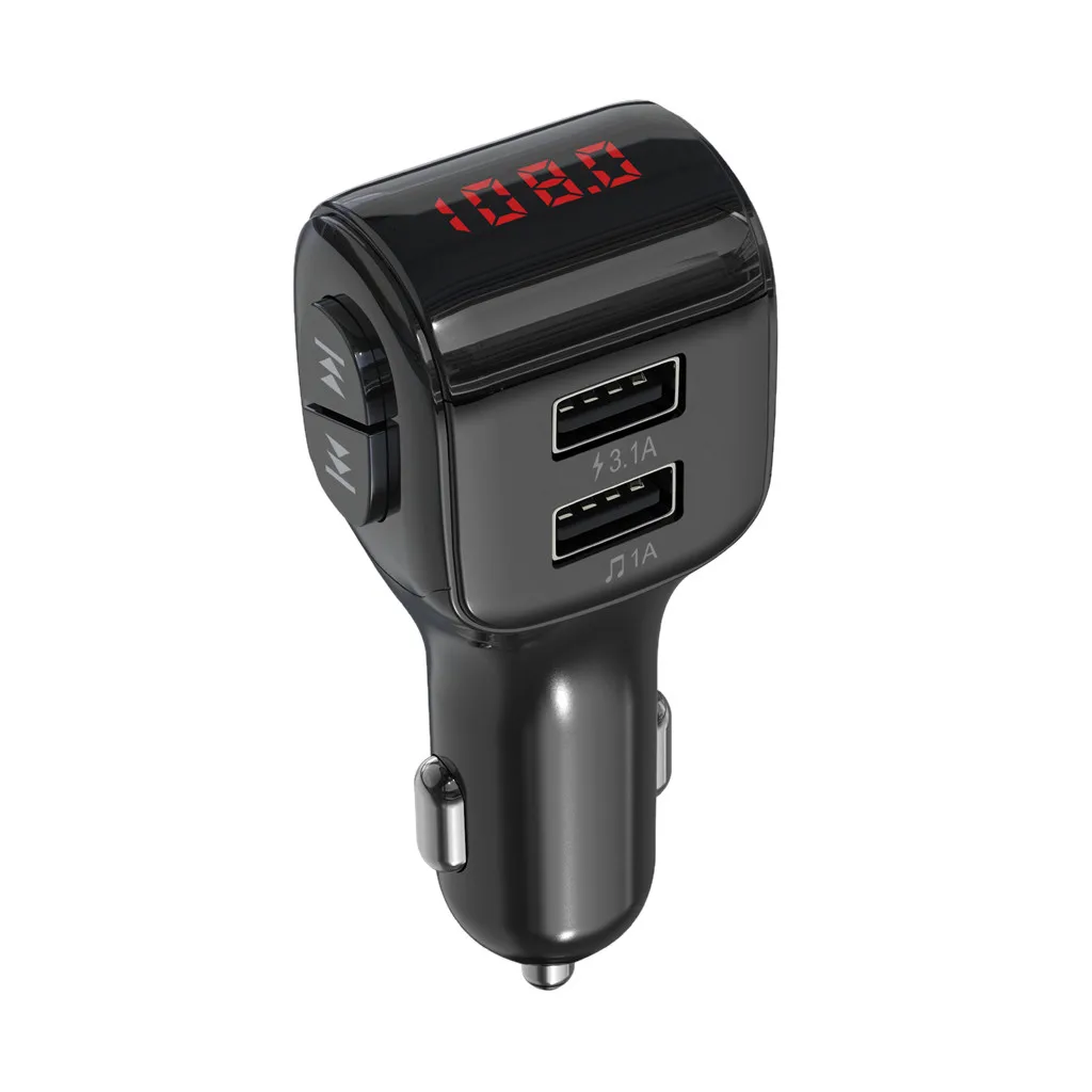 Bluetooth автомобильный комплект MP3-плеер fm-передатчик беспроводной радио USB 3.1A для Xiaomi samsung S8 iPhone X 8 Plus высокое качество