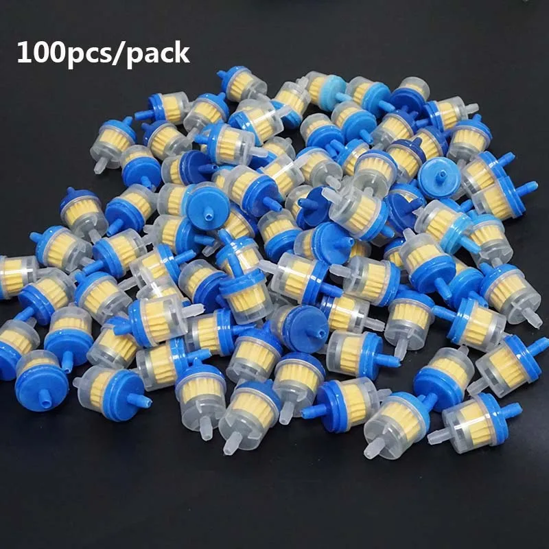 

100 PCS Blue/Green/Red Fuel Filter Petrol Inline Gas Filter Magne For Chinese Motorcycle Pit Dirt Bike ATV Go Kart Motocross