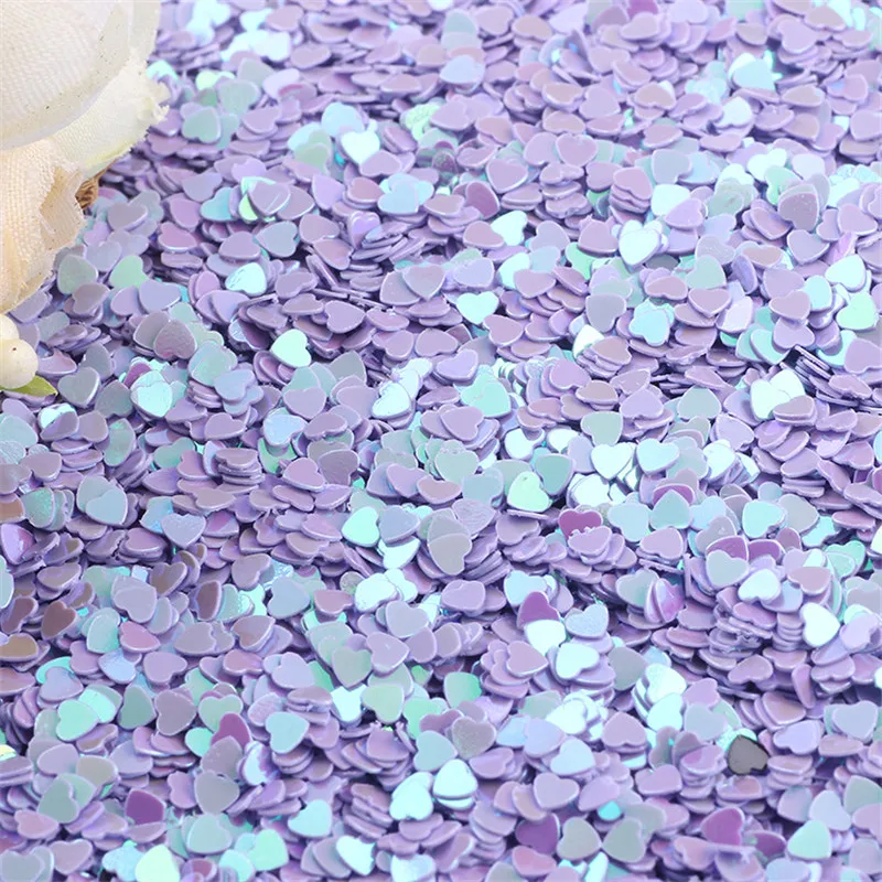 

10g 3mm Heart Sequins for Crafts Glitter Paillettes Nail Art Sequin Accessories DIY Garment Decoration Lentejuelas Para Coser