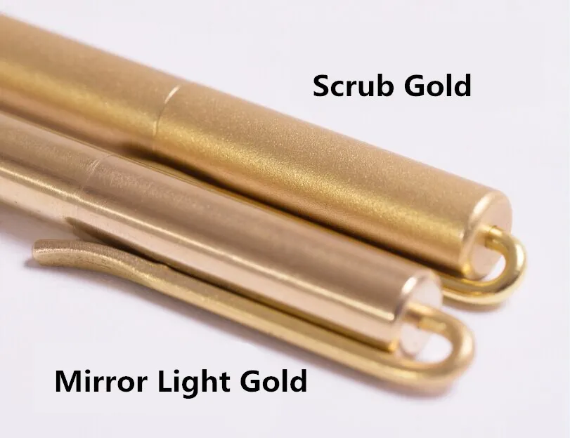 EDC Signature Copper Pen Black Ink Brass Gold Pen Pure Metal Pen Copper Gift Pen Camping Glass Breaker Gear Outdoor Survival EDC Signature Copper Pen Black Ink Brass Gold Pen Pure Metal Pen Copper Gift Pen Camping Glass Breaker Gear Outdoor Survival