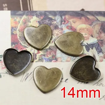 

Free shipping!!! Lead Free 1000pcs/lot Inside size 14mm bronze color square Cameo Base Sett