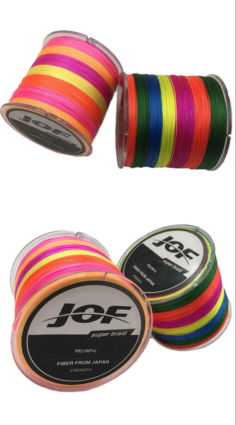 Jof 8 нитей 300 м PE плетеный Рыбалка линии супер сильным Японии Multifilament Линия джиг Карп Рыба линия Провода