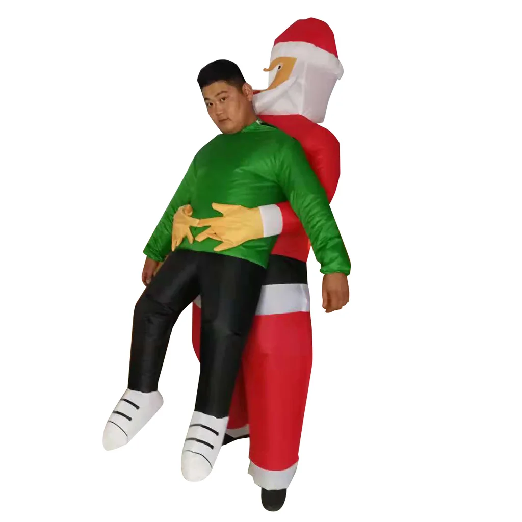 Inflatable Santa Claus Costume for Adults Fancy Dress Christmas Party Outfits