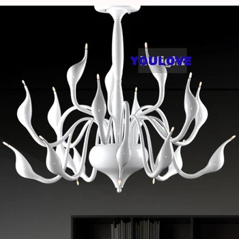 

Modern SWAN 18 Lamps Swan Ceiling Lights Fixture Home Indoor Lighting Foyer Hotel Hall Lobby Parlour Restaurant Ceiling Lamps