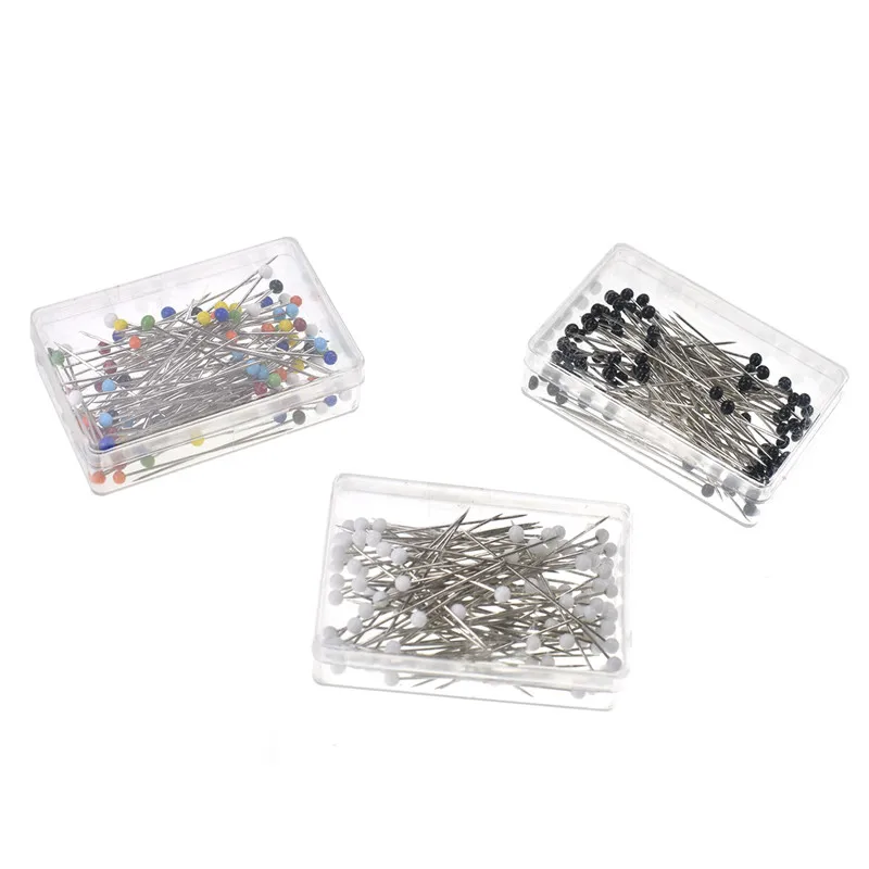 Looen 100pcs Mini Round Bead Sewing Pins Clothing Safety Pin DIY Decoration Garment Needles Tools Crafts Sewing Accessories (8)