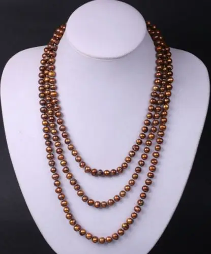 

FREE SHIPPING HOT sell new Style >>>>AAA+ 8mm chocolate color shell pearl fashion necklace 100