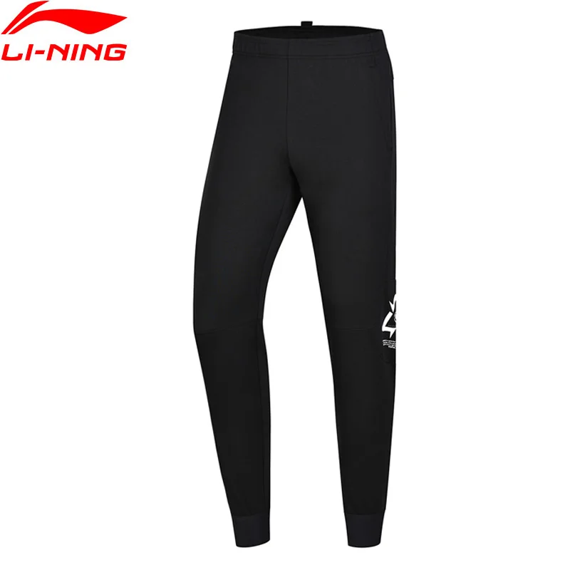 Li Ning мужские баскетбольные спортивные штаны BAD FIVE 82% хлопок 18% полиэстер подкладка