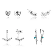 4 стиля, 1 пара, женские серьги-гвоздики, перо, рисовое сердце, корона, кристалл, сделай сам, серьги для женщин, Свадебная вечеринка, ювелирные изделия