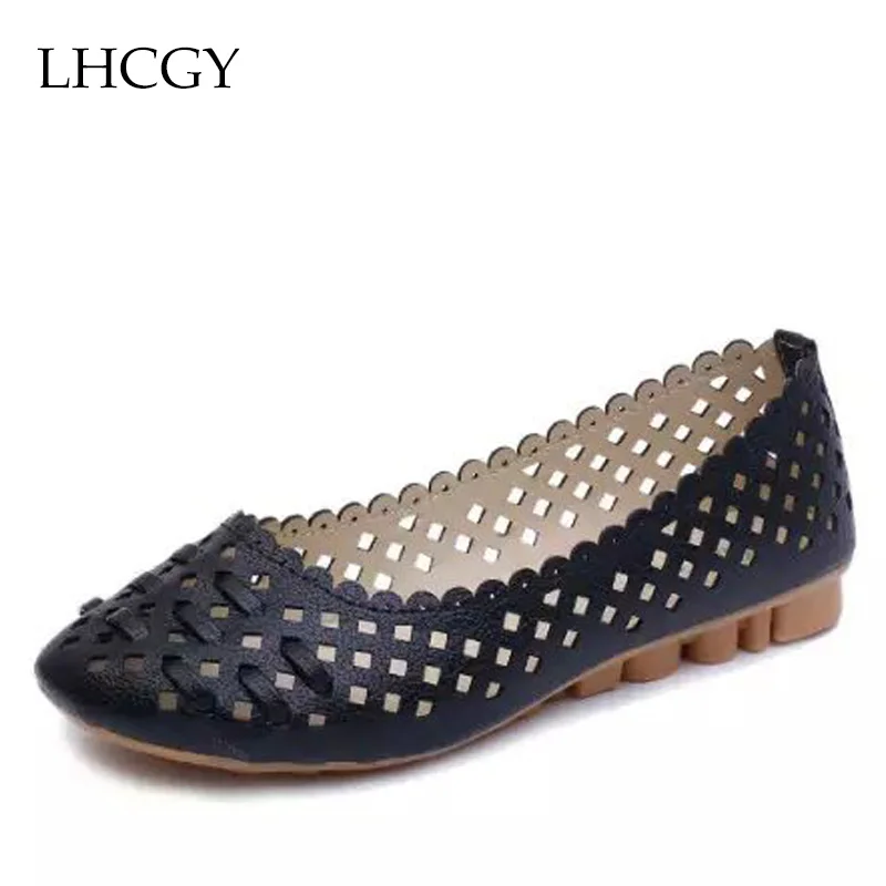 cut out flat shoes