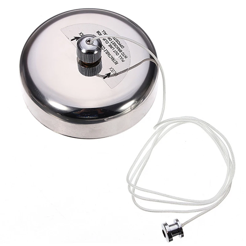 Mayitr Stainless Steel Clothesline Rope Retractable Clothes Line Dryer Laundry Clothesline with Screws For Household Tool