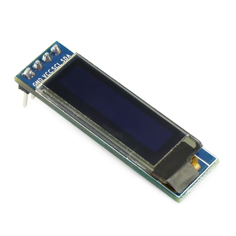 OLED Дисплей 0,91 дюймов для Arduino белого и синего цвета 0,91 "128x32 OLED ЖК-дисплей межсоединений интегральных схем I2C серийный 4PIN 3,3-5 V SSD1306 Драйвер IC