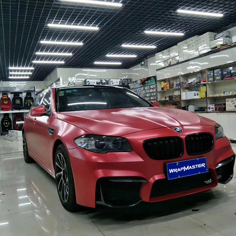 Сатиновая металлическая пленка для автомобиля обмотка кузова с воздушными