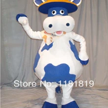 Талисман ди молочные талисмана корова талисман пользовательские праздничный карнавальный костюм комплекты Mascotte тема маскарадный карнавальный костюм