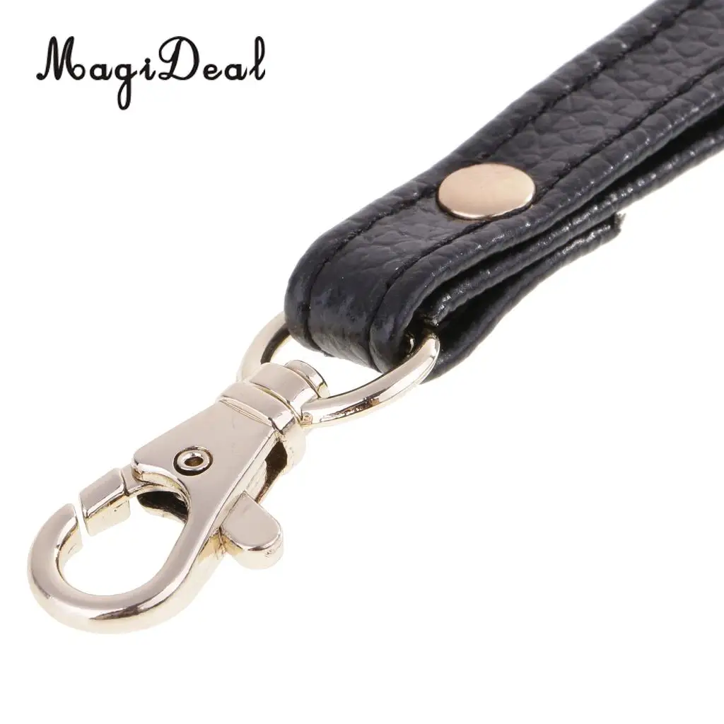 MagiDeal Simple Strap Design Genuine Leather Wristlet Wrist Bag Strap Replacements For Clutch Purse Handbags Parts