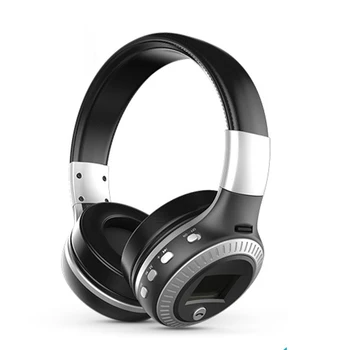 

B19 Wireless Bluetooth Headphones HIFI headset with Microphone Micro SD FM LED display volume control for pc