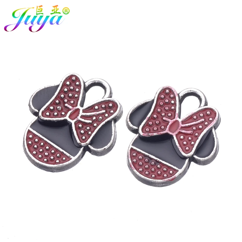 Juya 15 шт./лот оптовая продажа Сделай Сам эмалевый цветок животное кошка шармы