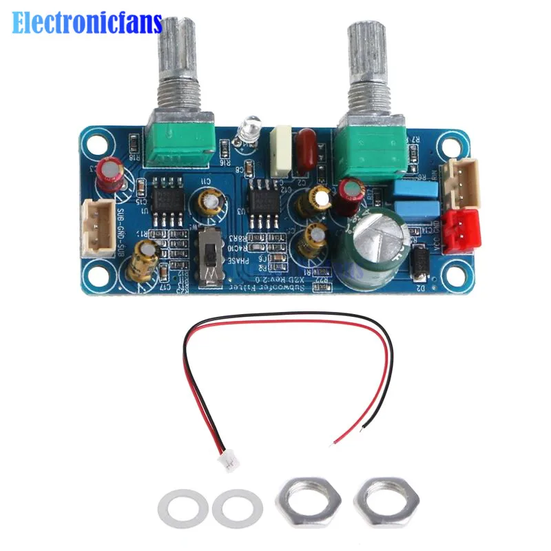 DC 9-32 в фильтр низких частот бас сабвуфер предусилитель Плата усилителя DC одиночный источник питания моно или двухканальный АУДИО 22 Гц-240 Гц
