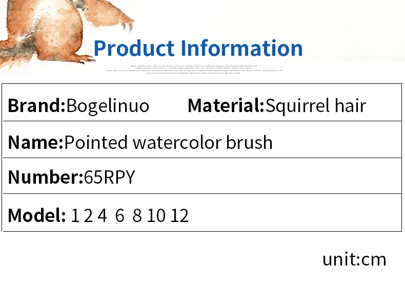 1 шт. ручной работы белка волосы Акварельная краска кисть французский стиль остроконечная краска ing кисти Акварельные художники