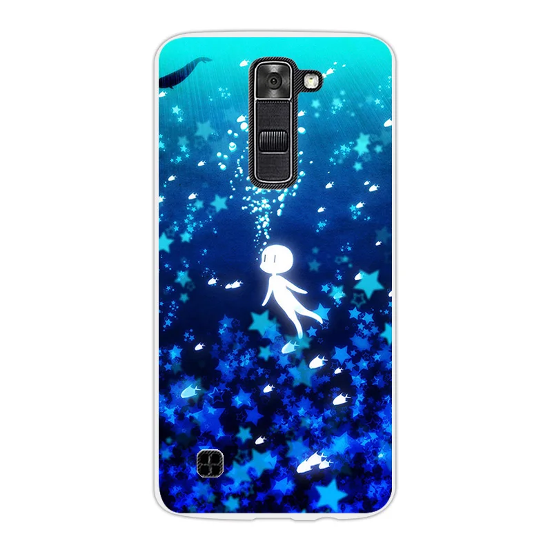 Тонкая задняя крышка для LG K7 Meniscus силиконовый прозрачный чехол K330/Tribute 5 LS675/X210 X210DS