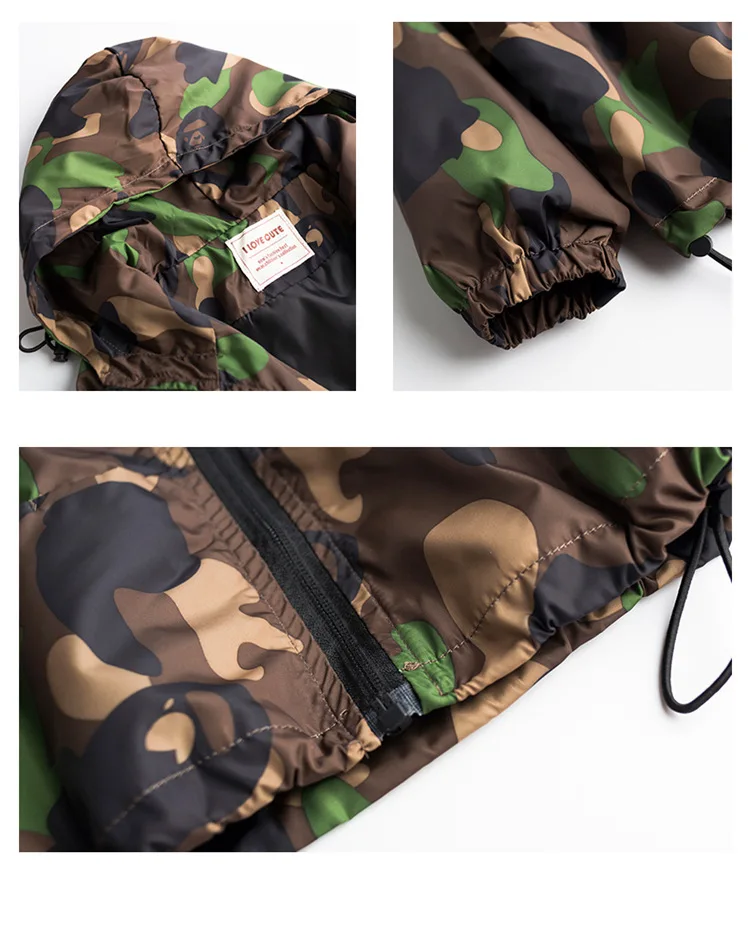 Дети Jas voor Jongens Jas Топы Kleding Groen камуфляж Jas с капюшоном Повседневная Bovenkleding Jassen Детская куртка от 2 до 6 лет