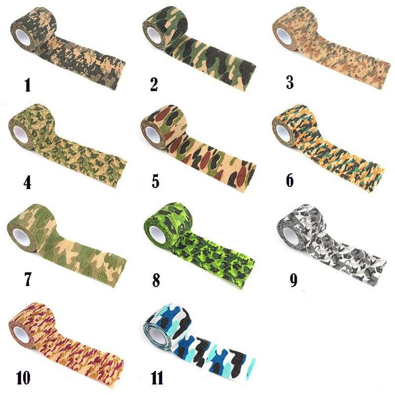 

Camping Camo Bionic Wrap Outdoor Hunting Shooting Camping Tool Camouflage Stealth First Aid Tape Wrap Durable Army 5cmx4.5m