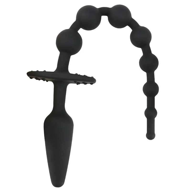 12 Inch Long Anal Beads Butt Plug Stimulation Male Masturbation Anus Prostate Massage Silicone Erotic Sex Toy for Men Women |