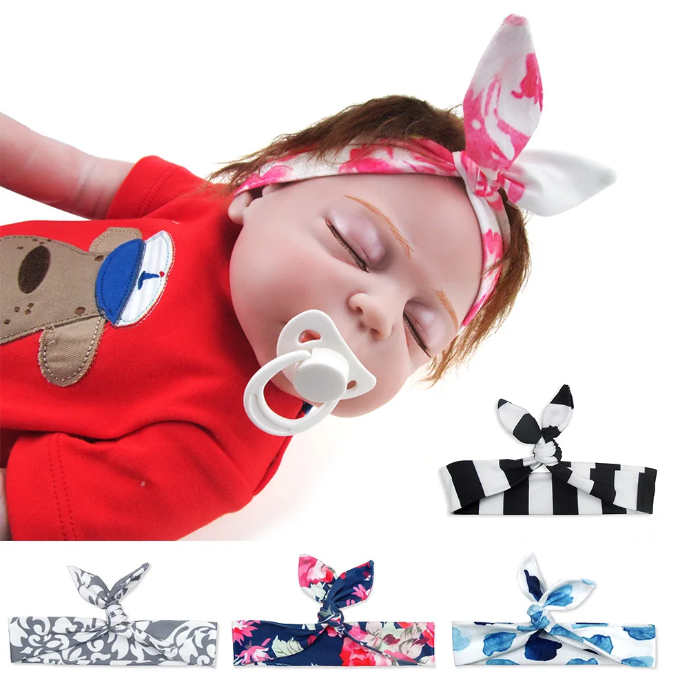 

New Kids Headband Bow For Girl Rabbit Ear Hairbands Turban Knot Kids Turbans Accessoire baby Headband Baby Girl