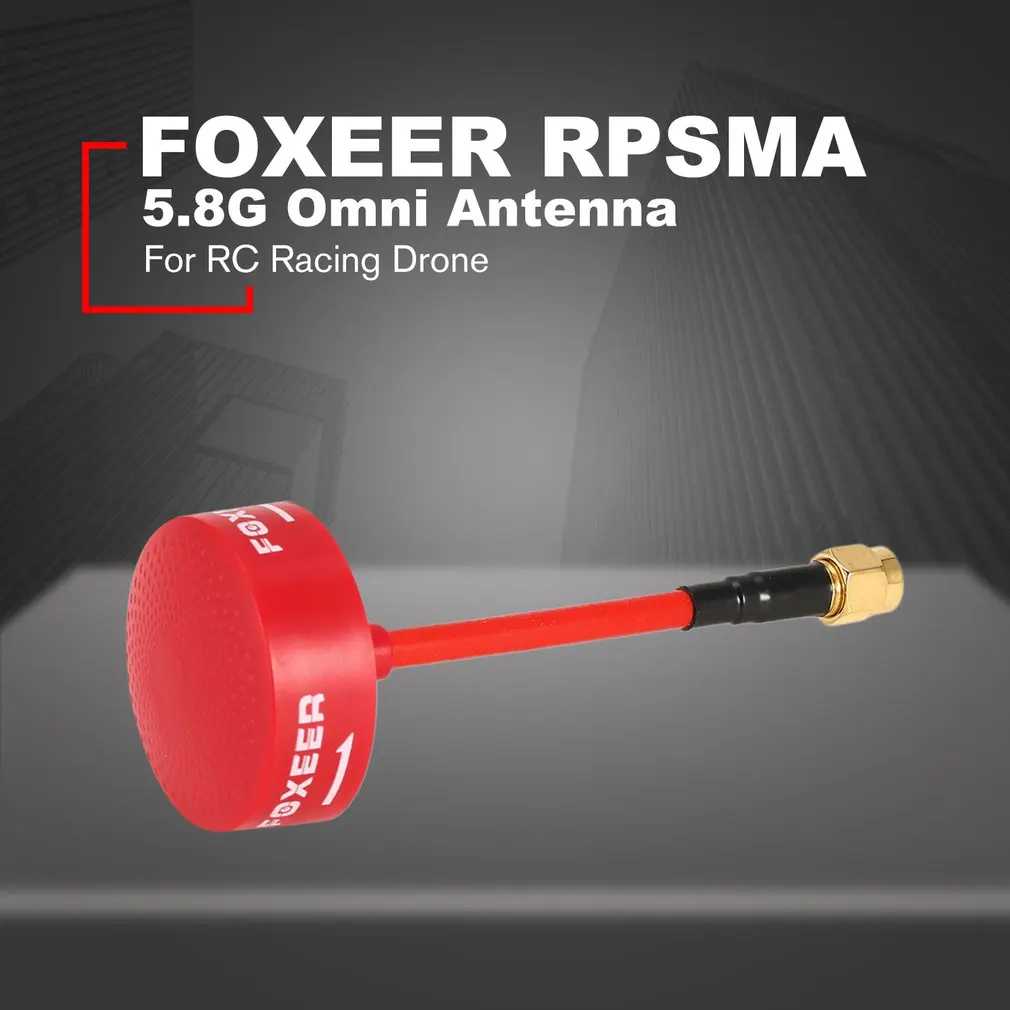 FOXEER RPSMA 5,8G 3dBi TX/RX RHCP длинный тип круговой поляризационный Omni антенна для FPV Дрон Fatshark Goggle очки