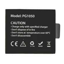 Action Camera Spare Battery 2 X 1050mAh chargeable Battery + Dual USB Charger Dock For EKEN H9 H9R H3R H8