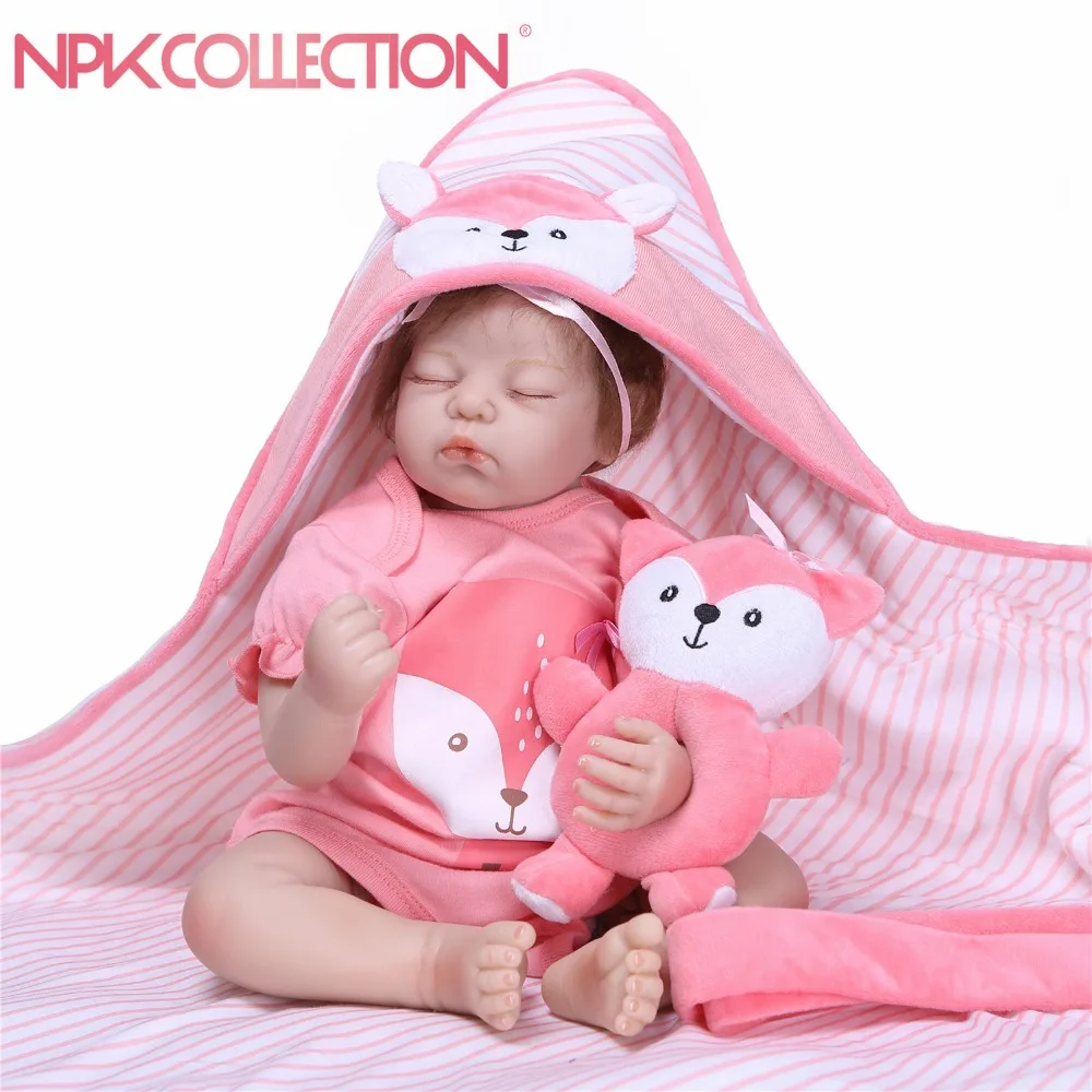 

NPKCOLLECTION reborn baby toy doll 55cm soft silicone vinyl reborn baby girl dolls bebes reborn bonecas play house toy for girls
