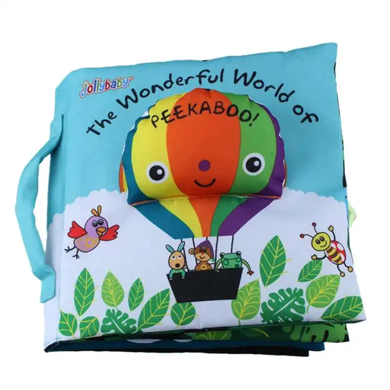 

Jollybaby Baby Toys Early Education Soft Book Balloon Shape Cloth Book Infant Read Cloth Book Creative Gift For Baby