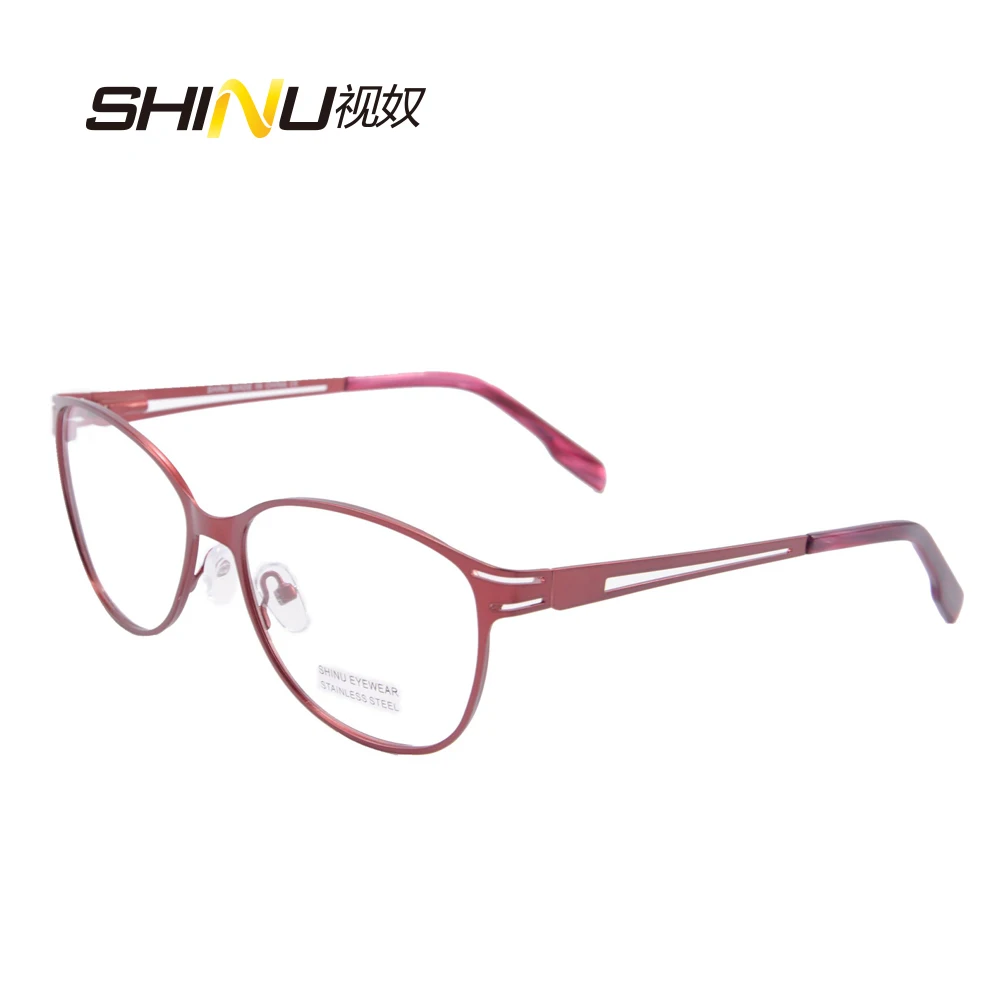 

retro glasses frame eye glasses frames for women stainless steel light computer glasses oculos de grau feminino 1402