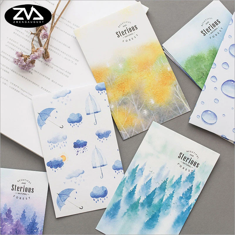 

5pcs/lot Misty Forest envelopes letterhead office stationery writing paper stationery kawaii birthday christmas card envelopes