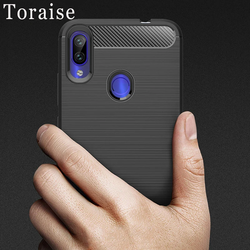 

Toraise For Xiaomi Redmi Note 7 Case Silicon Carbon Fiber Cover For xiaomi redmi note 7 Phone Case Fundas redmi note7 pro Case