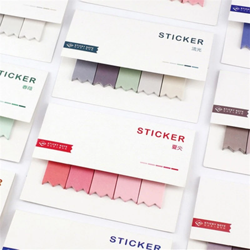 1 шт. наклейки книжки с градиентом|office supplies|note stickerstickers office |