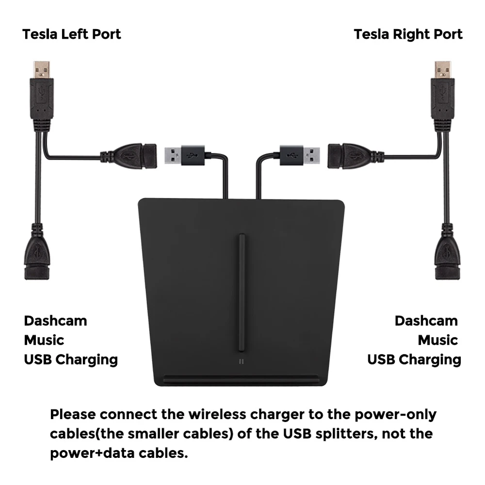 Беспроводной зарядный коврик для Tesla модель 3 с двумя usb-портами автомобильные аксессуары заказной телефон зарядное устройство Панель держатель для телефона