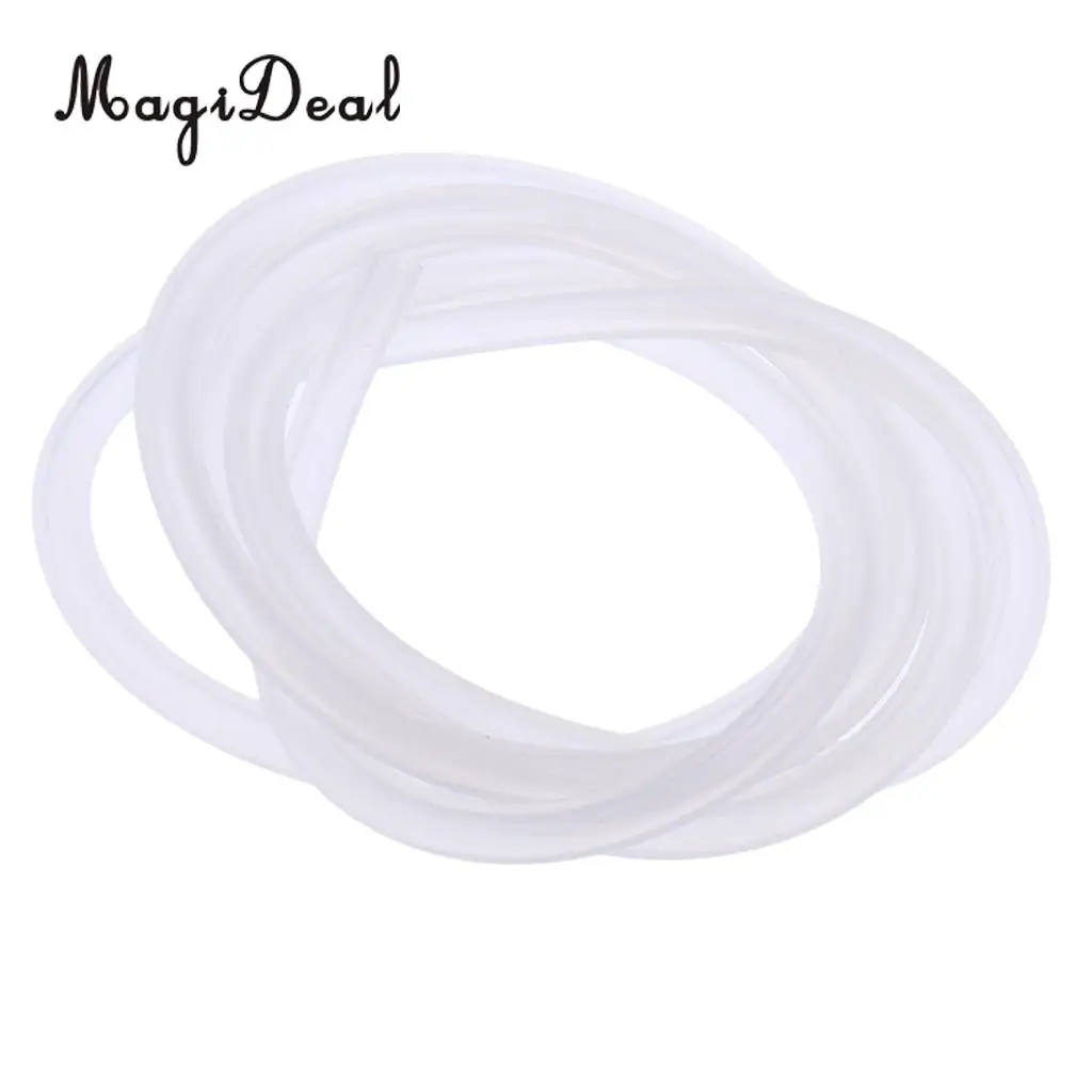 High Quality 1Pc White RC Silicone Fuel Line Oil Tube Fuel Pipe Hose for Gas Engine Nitro Engine Glow RC Model Parts 100mm