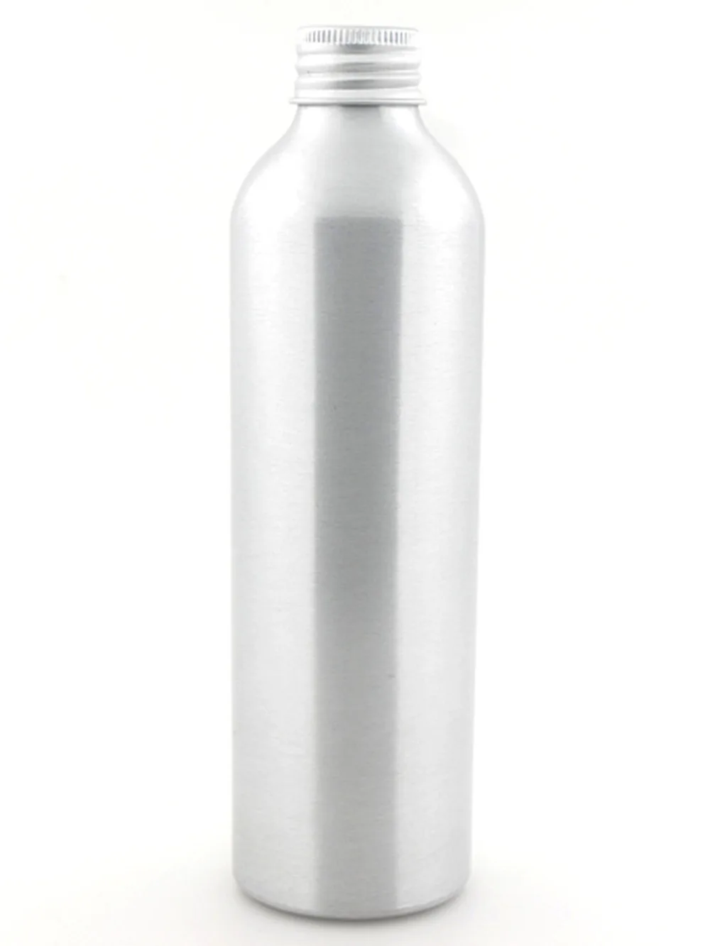 Серебристая металлическая бутылка, пустые 200 мл круглые алюминиевые бутылки с выложенной серебристой/Золотой алюминиевой крышкой