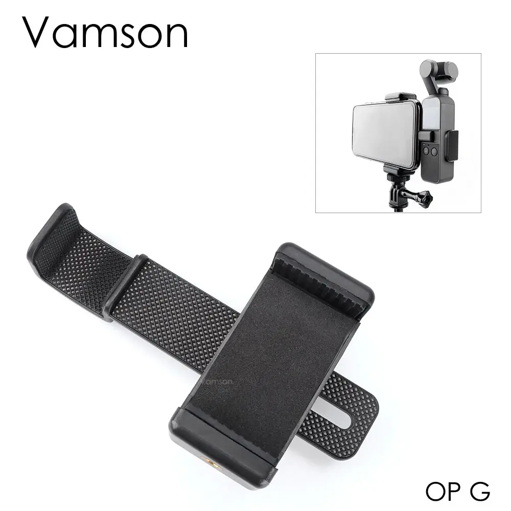 Vamson для DJI Osmo карманные аксессуары держатель камеры крепление мобильного телефона неподвижная фигура кронштейн для DJI OSMO Карманный стабильный OPG