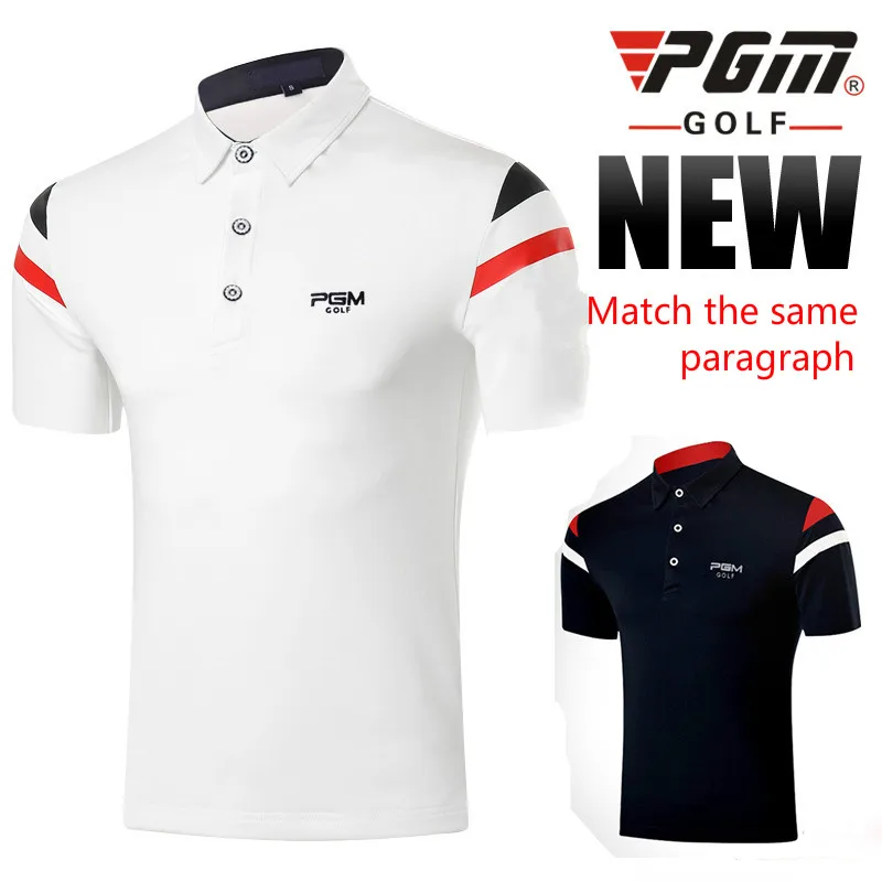 PGM Одежда Для Гольфа Мужская футболка с короткими рукавами дышащий спортивный костюм с мячом Летняя мужская одежда