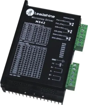 

New Leadshine 2-phase microstepping Drive M542 work at 24-50 VDC output 1.0A to 4.2A Current fit for stepper motor NEMA 23 cnc